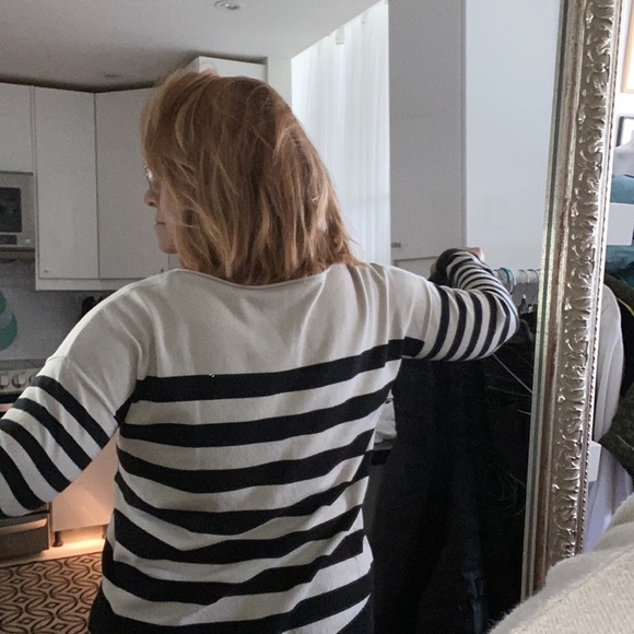 Taifun top nautical stripes in Black/Beige Size L - Picture 13 of 14